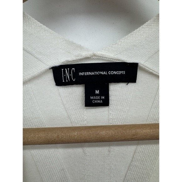 Y2K INC Womens Medium Babydoll Sweater V-Neck Faux Wrap Cottagecore Preppy Retro - Picture 4 of 10